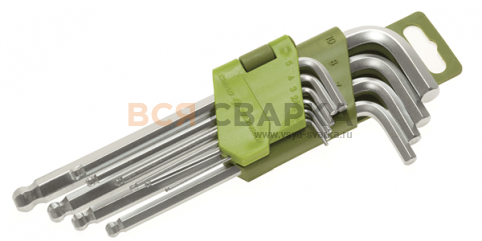 Купить Набор ключей шестигранных с шаром 10 шт.(1,5;2;2,5;3;4;5;6;7;8;10мм) ДТ/40 562101