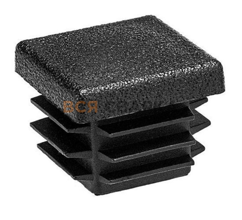 Купить Заглушка пластиковая 25х25 мм. Чёрная