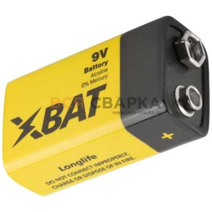 Купить Батарейка щелочная 9 В, тип 6LR61/6LF22 Крона XBAT