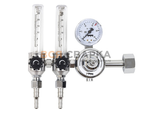 Купить Регулятор расхода газа с 2-мя ротаметрами КЕДР У-30/АР-40/2 PRIME