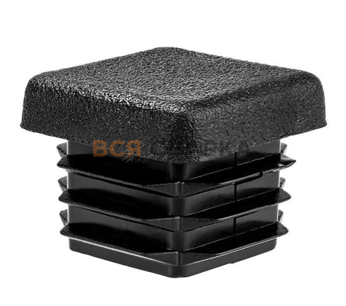 Купить Заглушка пластиковая 20х20 мм. Чёрная