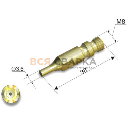 Купить Мундштук внутренний к Р1 №3П (Донмет)