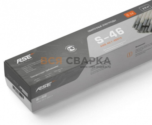 Купить Сварочные электроды Е6013 (S-46)  3.2*350 RSE уп. 2.5кг.