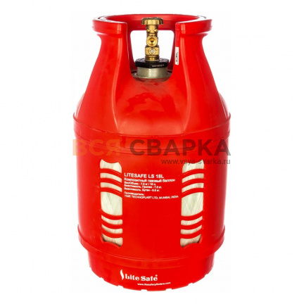 Купить Баллон полимерно-композитный для сжиженного газа 18л./7.5кг. FoxWeld 7324