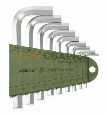 Купить Набор ключей шестигранных 9 шт.короткий (3,4,5,6,7,8,9,10,12мм) ДТ/40 561093