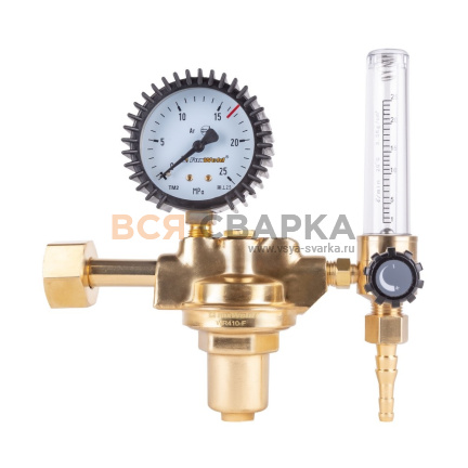 Купить Регулятор FoxWeld WR410-F (аргоновый/углекислотный, 1 манометр, 1 расходомер, вентиль) 4412